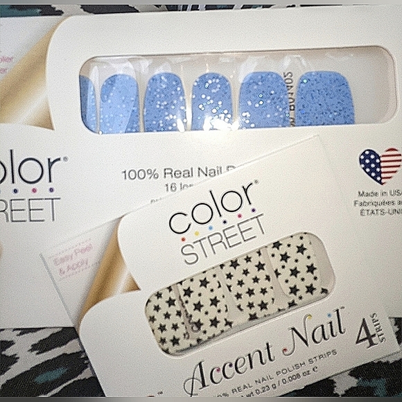 Last Chance! COLOR STREET Star for the Course Accent and Sky High Full Nail Set - Picture 4 of 5